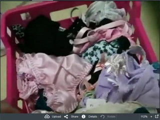 Japanese girl commenting on her Panties