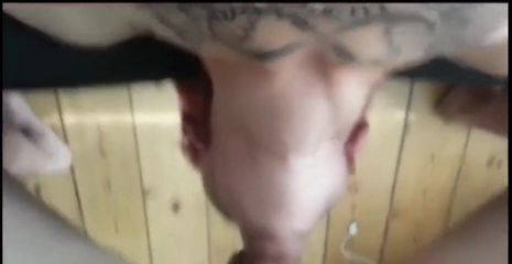 Throat bulging deepthroat