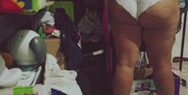 Mexican Chubby BBW Cleaning the Room