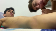 Couldn't say no to sucking such a huge cock full of milk for his ass