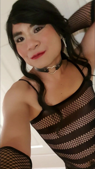 The Little Sissy in new black Outfit 1