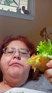 Ate a big meal homemade taco dinner