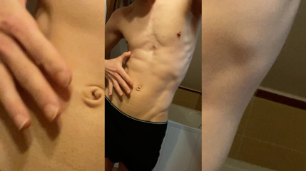 Young gay cute boy masturbates and cums