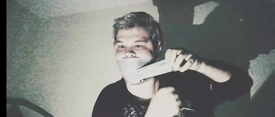 Self stuff gagged