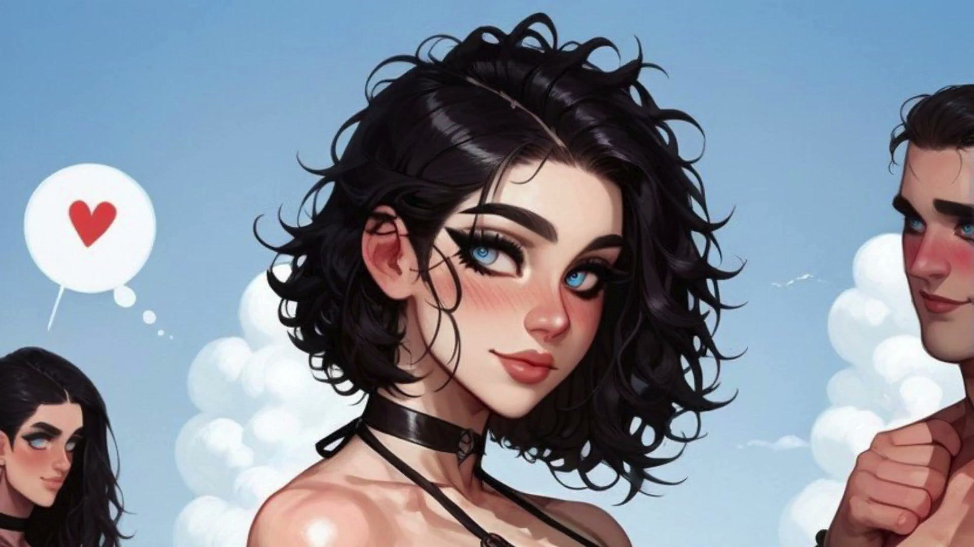 Hentai Goth Femboy Anal – Well-endowed Black Fan Wins Raffle and Fucks His Tight Ass