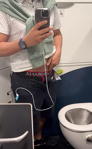Wanker on the Eurostar train, going to Paris