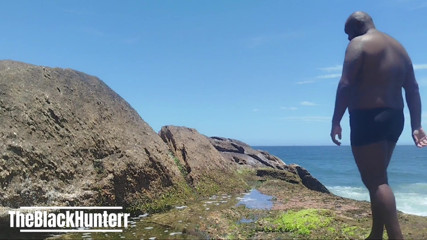 Tanning My Hairy Body and Gg on the Apoador's Stone in Rj