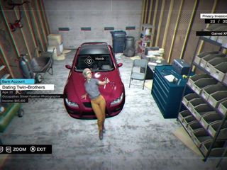 Watch Dogs - Sexy Lady taking selfie on car