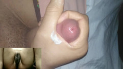 Girl Masturbating to Orgasm on a video call