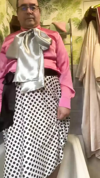 In bourgeois attire to take a piss shower with bottles thumbnail