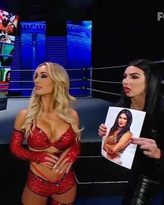 WWE - Carmella and Billie Kay backstage on Smackdown 4-2-21