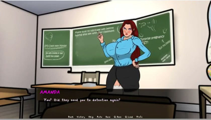 Lust Town - Gameplay - Roleplay - Teacher Seduced the Detention Student