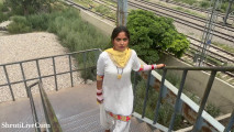After returning from the market, the beautiful village bhabhi started teasing me Hindi Dirty talk ShrutiLiveCum