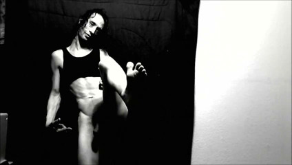 Transgirl Naked Posing for Self-photography Artwork
