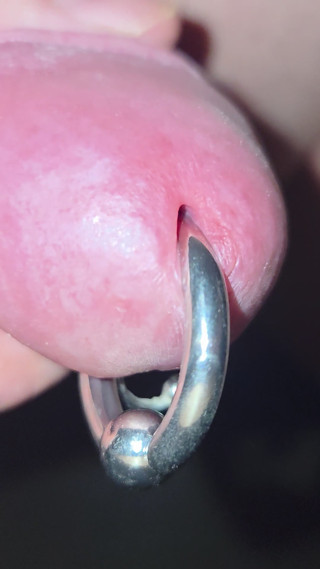 Close-up cumming and slowmotion