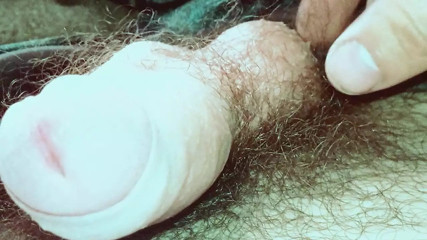 masturbating with my big cock full of milk ready for you