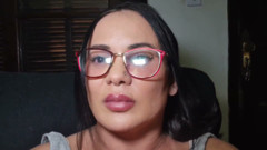 Curious Stepmom Watches TV and Sucks Stepson's Cock