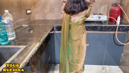 Newly Married Wife Ruchika Got FuCked in Kitchen