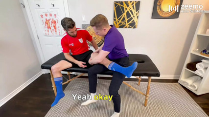A soccer player came for massage and got fucked by massage therapist