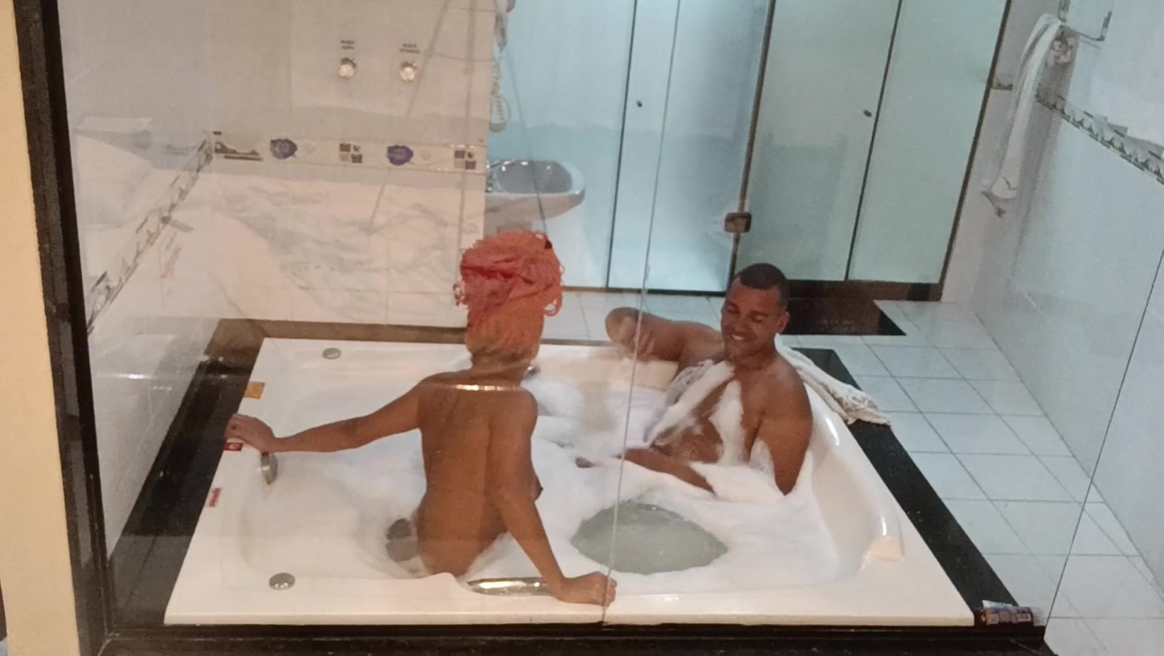 He left work and went to the whirlpool