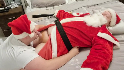 Stepson Sucks Santa Claus