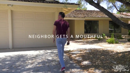 Transangels - Neighbor Gets a Mouthful - Lance Hart, Shiri Allwood thumbnail