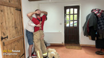 Picked My Fireman Stepdad up From Work and He Fucked Me All Over the House