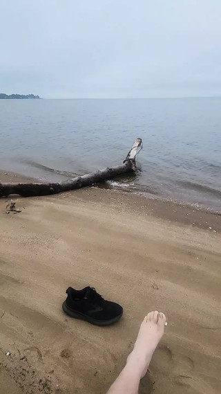 Short walk along the beach.