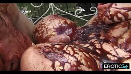 Chocolate in the buttocks makes men's cocks happy