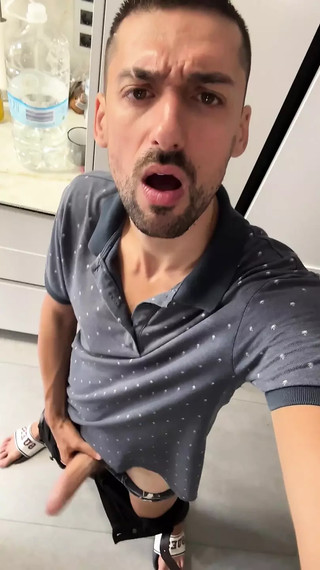 hot daddy jerking off very verbal clip
