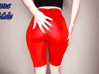 Yoga Tights PAWG in Spandex Leggings Loudly Spanks Her Juicy Ass Breeches