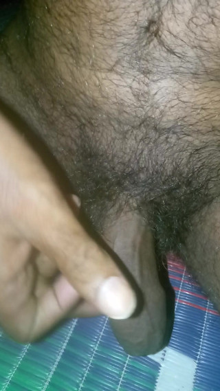 Shown the dick in proper angle by sitting position