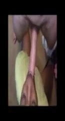 Nasti black male bitch deep throat-ting a long white dick