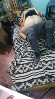 Girl with Montano Dress with the Mattress on the Floor