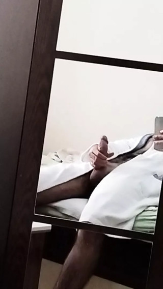 big cock caressing session after shower