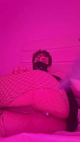 Lonely sissy in her bedroom