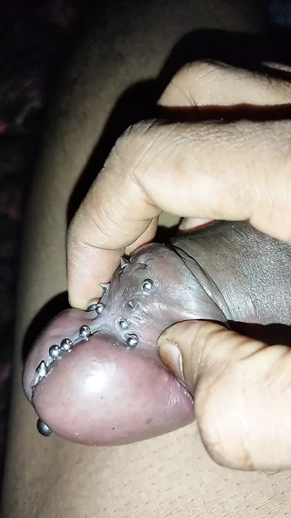 ASS AND PUSSY, INDIAN MAN SHOW OFF PIERCED PENIS, HAIRY COCK