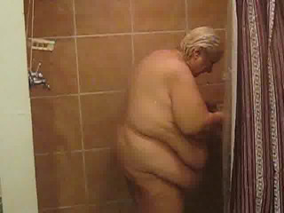 trying to take a shower