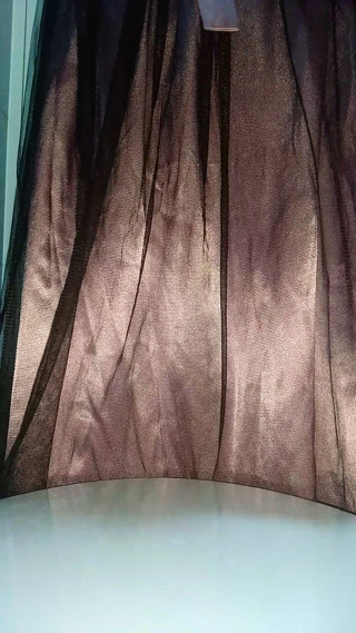 Masturbating and cumming wearing cute and gorgeous satin longdress