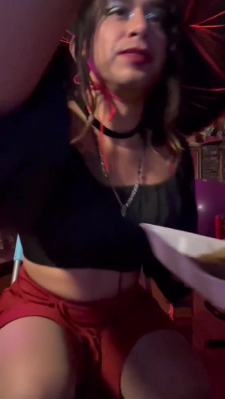 TSJade95  Food Porn Cuming on a Taco | Tranny Update | Porn videos