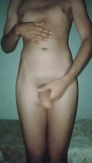 Touch my soft body and play with my big penis with an orgasm
