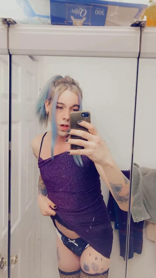 Hot Purple Minidress Slut