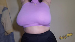 Playing and showing my Huge Tits "Katty Milk"