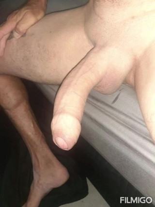 Picture video of my horny uncut wet cock growing