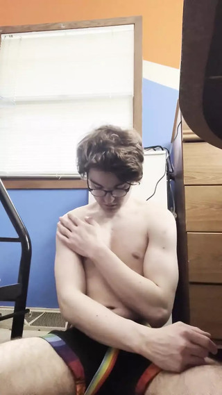 Cumming Hard on My Stomach After a Hot Jerk off Session
