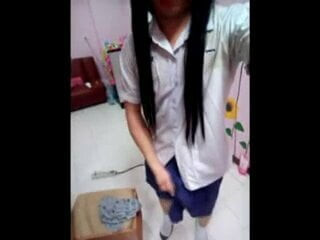 Old clip new story student teen ladyboy