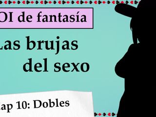 Spanish JOI, tu ama te exige una DP, las brujas del sexo.