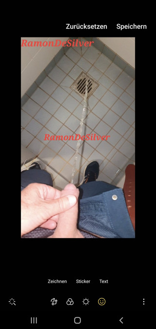 Master Ramon pisses in the shower, very hot