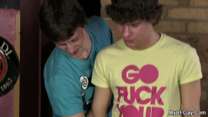 Ops, she caught gay boys in the act!
