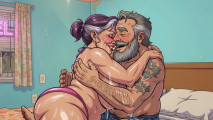Old Couples in Motel Room Animations